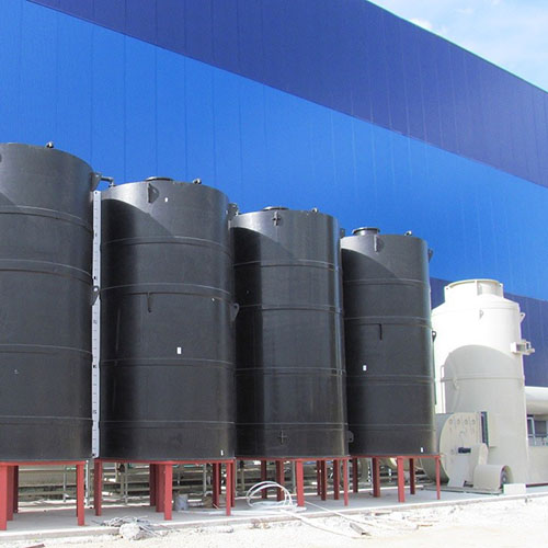 Galvanized plant installation | Chemical Storage Systems-2